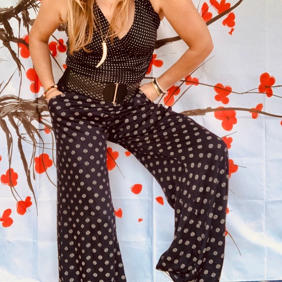 Anthro Cartonnier Sinewy Spots wide leg 4 - Picture 2 of 6